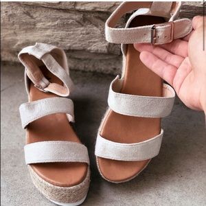 Nude Espadrille Suede Sandal